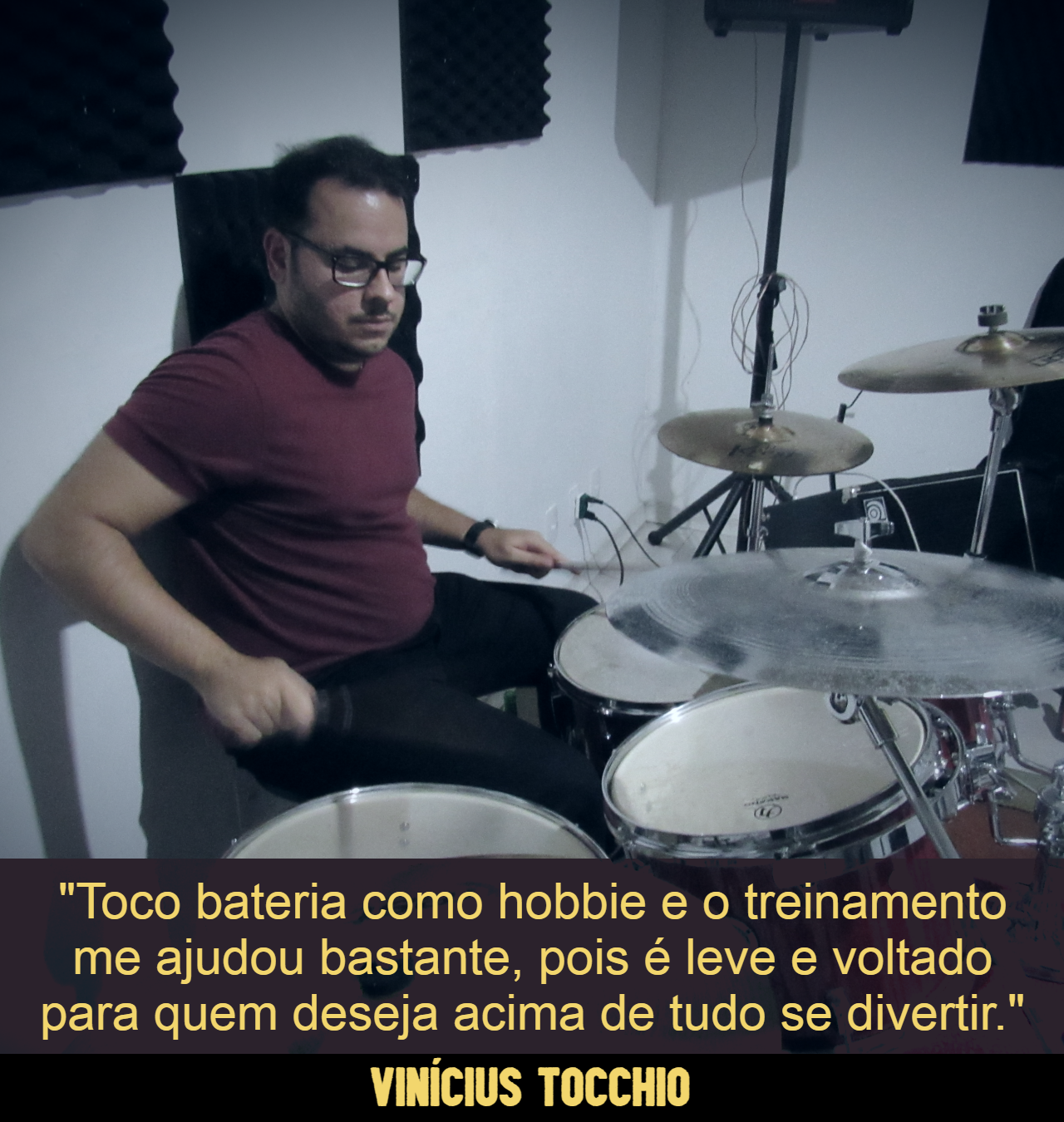 Professor de bateria - Gustavo Belloto